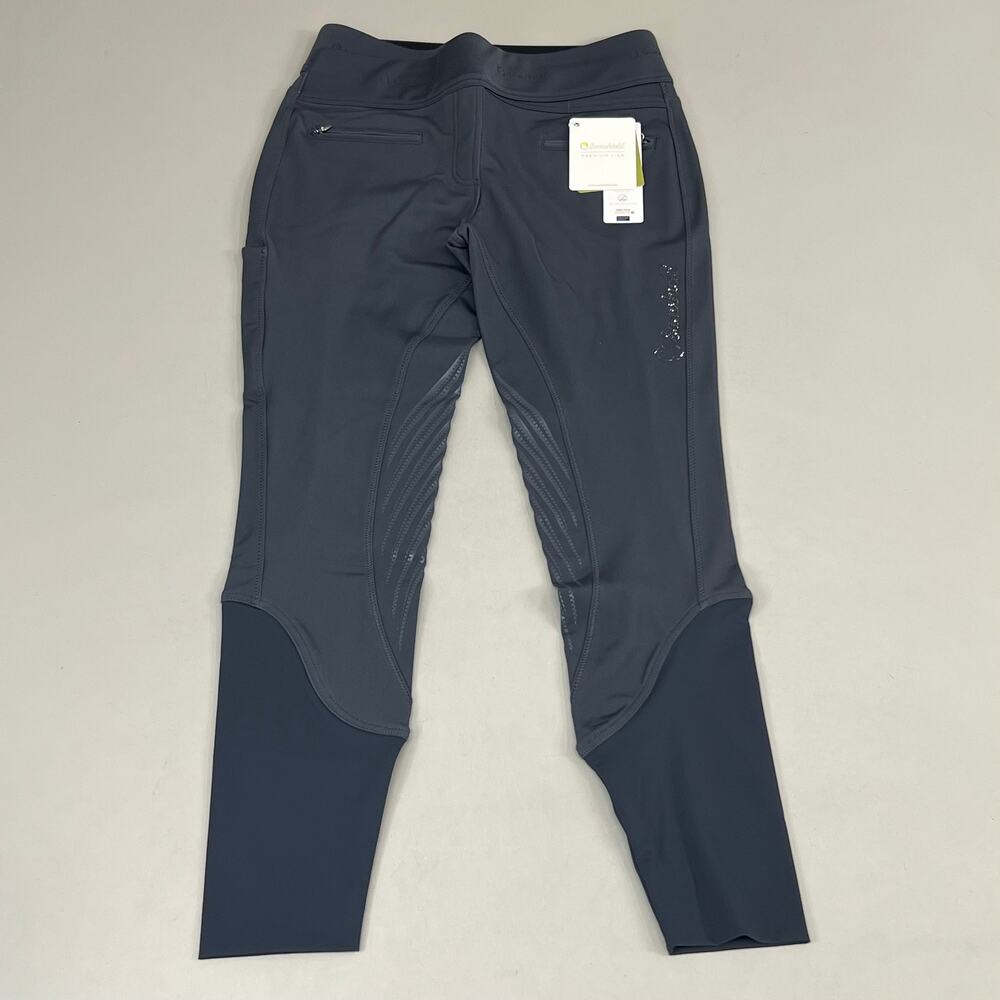SAMSHIELD Alpha Winter Equestrian Pants Women Sz US 26, UK 8, FR 36 Dark Shadow